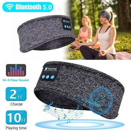 Premium Bluetooth Schlafmaske | Ultra-dünne Lautsprecher, Vollständig Kabellos, Weiches Augenmasken-Kopfband"