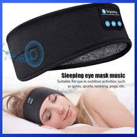 Premium Bluetooth Schlafmaske | Ultra-dünne Lautsprecher, Vollständig Kabellos, Weiches Augenmasken-Kopfband"